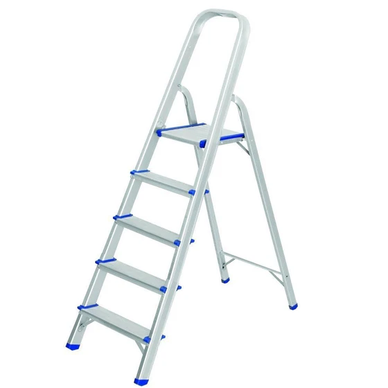 Household Aluminium Ladders — 5 feet height polished