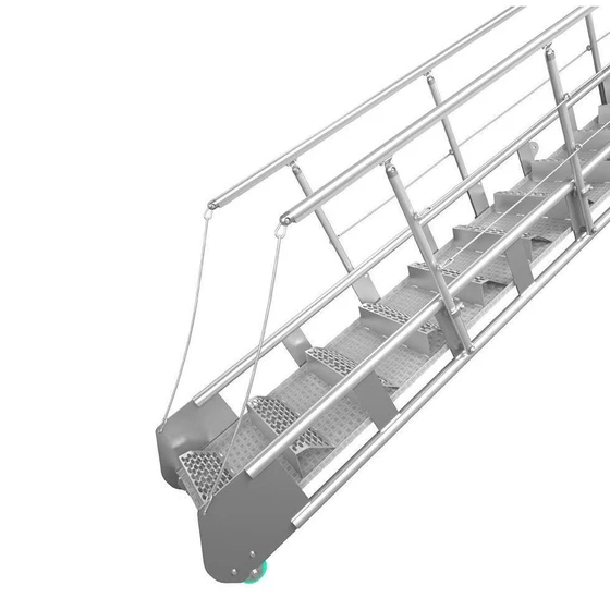 Gangway Aluminium Ladder — 142 kg weight 30 ft height