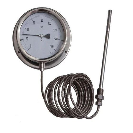 Capillary Temperature Gauge — Bottom Back Mounting