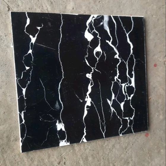 Black Pvc Marble Sheet — 1220x2440 1200x2400 Size