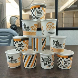 Paper Cup Printed — Round beverage disposable
