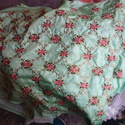 Embroidered Jalpari Fabric