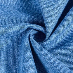 Blue Plain Ring Denim Fabric