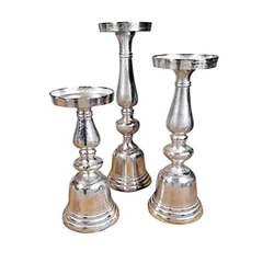 Beautiful Pure Silver Candle Stand Holder Shop Online