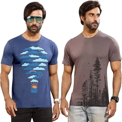 Round Neck Printed T Shirts