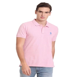 Pink Mens polo t shirt