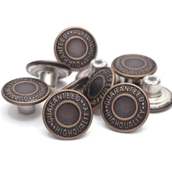 Brass Jeans Button