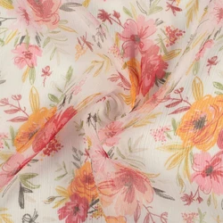 Digital Extract Floral Fabric