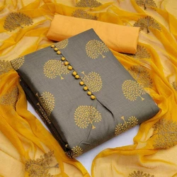 Unstitched Cotton Dress Material