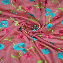 Silk Embroidery Fabric