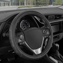Black Synthetic steering cover