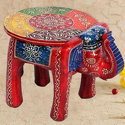 Wooden Elephant Stool
