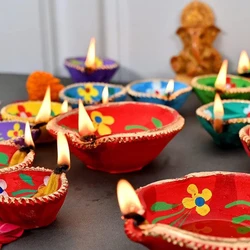 Handcrafted Diwali Diyas — Multisize Festive style