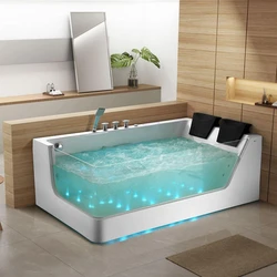 White Massage Bathtub