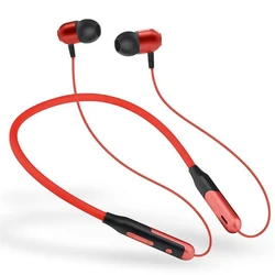 Red Neckband Headphones