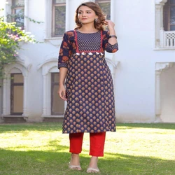 Ladies Printed Cotton Kurti 
