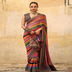 Multicolor Designer Sarees