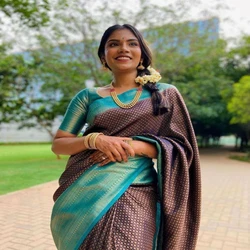 Jacquard Embellished Saree