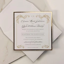 Square Wedding Card