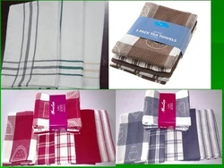 100% Cotton Yarn Dyed Jacquard & Dobby Weave Kitchen Towels: