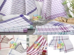 100% Cotton Yarn Dyed Plain Weave Kitchen Towels: