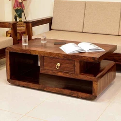 Brown Wooden Center Table