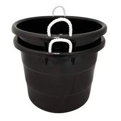 Black Plastic Rigid Bucket