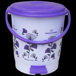 Round Plastic Pedal Bin — Plastic material crack proof