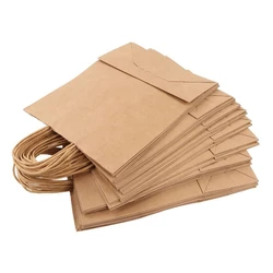 Kraft Portable Paper Bag — Foldable, durable gift box
