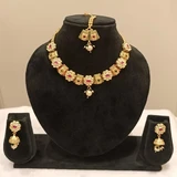 Rajwadi gold plated necklace