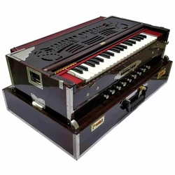 Foldable Harmonium, Blackish color, A440 Hz pitch