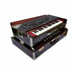 Scale Changer Harmonium, 28x20x10 inch, Brown color