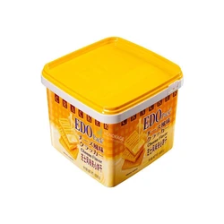 Biscuit Box Plastic, Round shape, transparent color