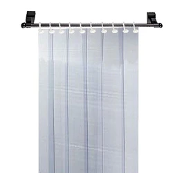 AC Door Curtain, Semi transparent style, white