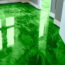 Green Epoxy Floor Paint, Industrial grade, liquid