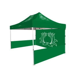 Printed Green Promotional Canopy, Rectangular