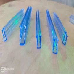 Transparent PVC Glass Rubber Beading, White color