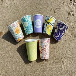 custom coffee disposable cups, Printed Paper, Design