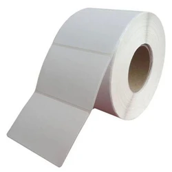 White Plain Barcode Labels, Glossy surface finish