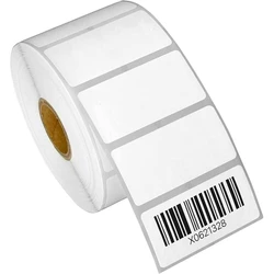 White Barcode Label, Single sided, printing usage