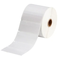 White Barcode Label Roll, Paper, plain pattern