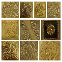 Decorative Art Brass Sheet, cutouts, custom patterns