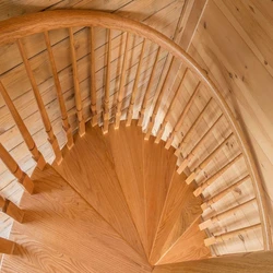Wood Spiral Staircase