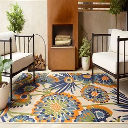 Floral Polyester Rug