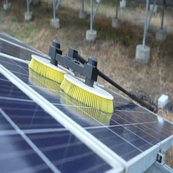 Solar Panel Brush Cleaning 