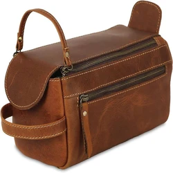 Buff Distressed Leather