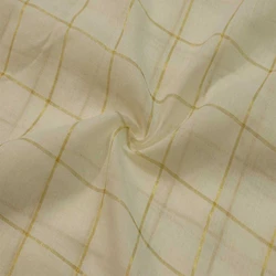 Lurex Checks Fabrics — Cotton fabric blue color