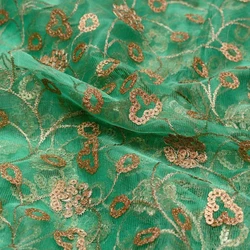 Net Leaf Embroidered Fabric