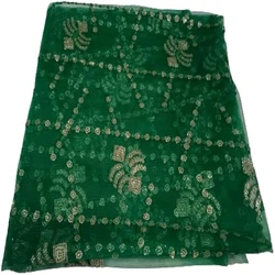 Lehenga Embroidered Net Fabric