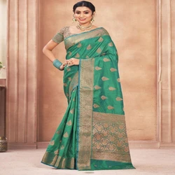 Zari Work Cotton Silk Saree